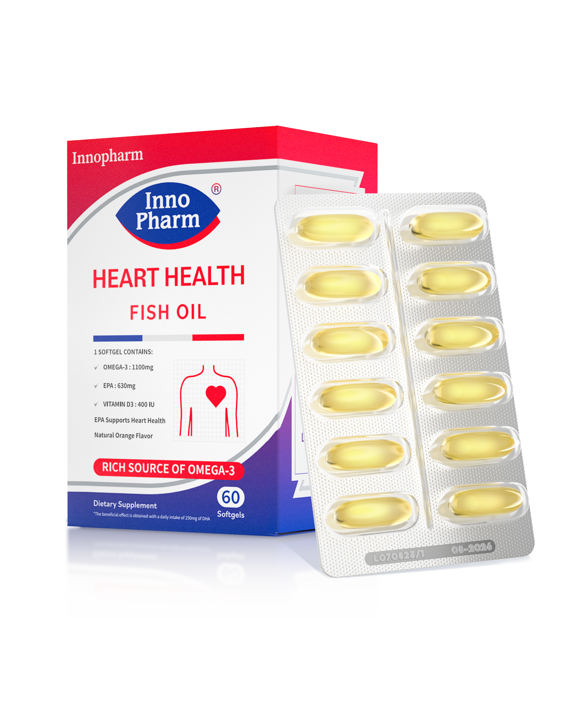 Innopharm - 95%高濃度魚油(60粒) 心| ZINOMALL