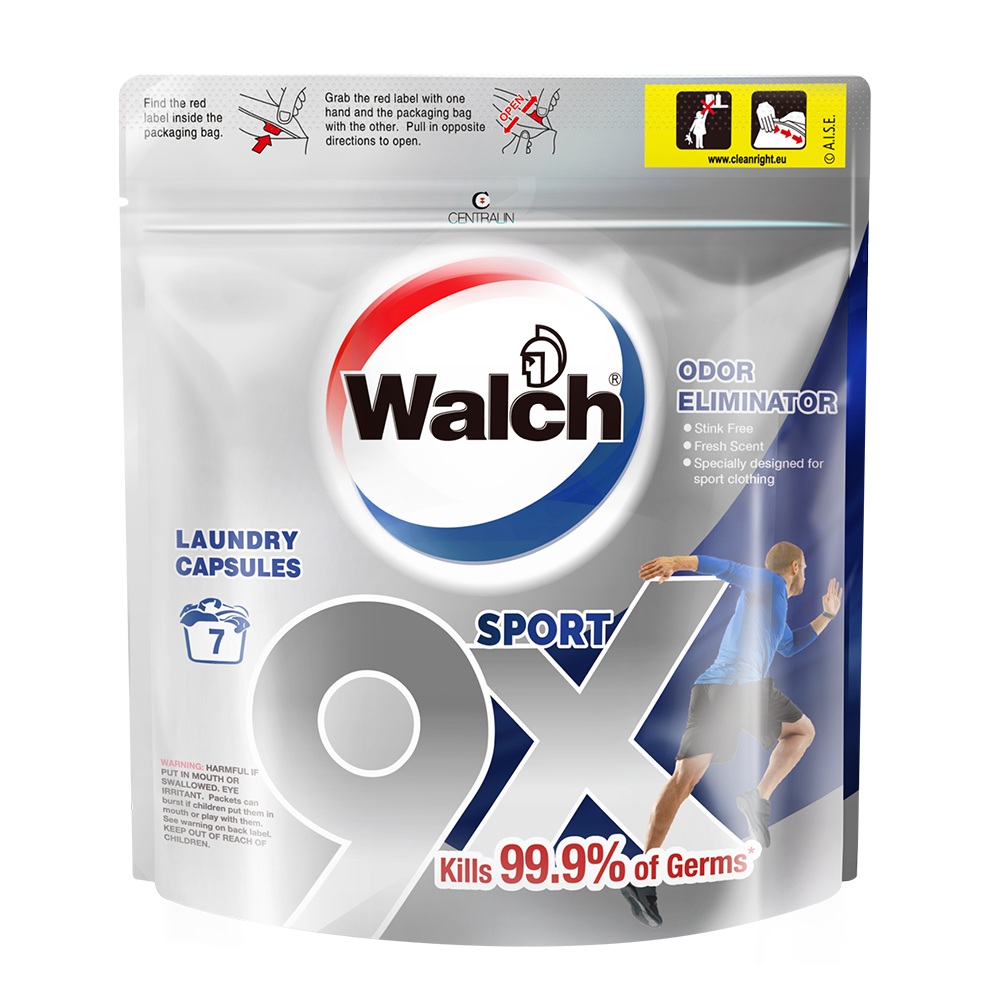 威露士9X殺菌洗衣珠 (運動型) 袋裝 12gx7粒